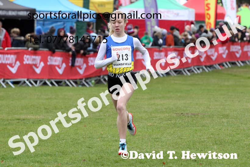 Junior womens 2021 National Cross Country Relays, Berry Hill Park, Mansfield. Photo: David T. Hewitson/Sports for All Pics